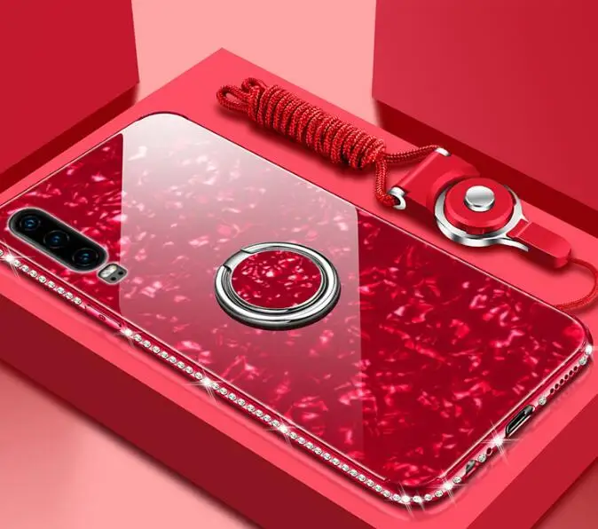 Для huawei p30/p30 pro nexury стеклянная задняя крышка, мягкие силиконовые края прочный армированный чехол для телефона для девочек чехол для смартфона