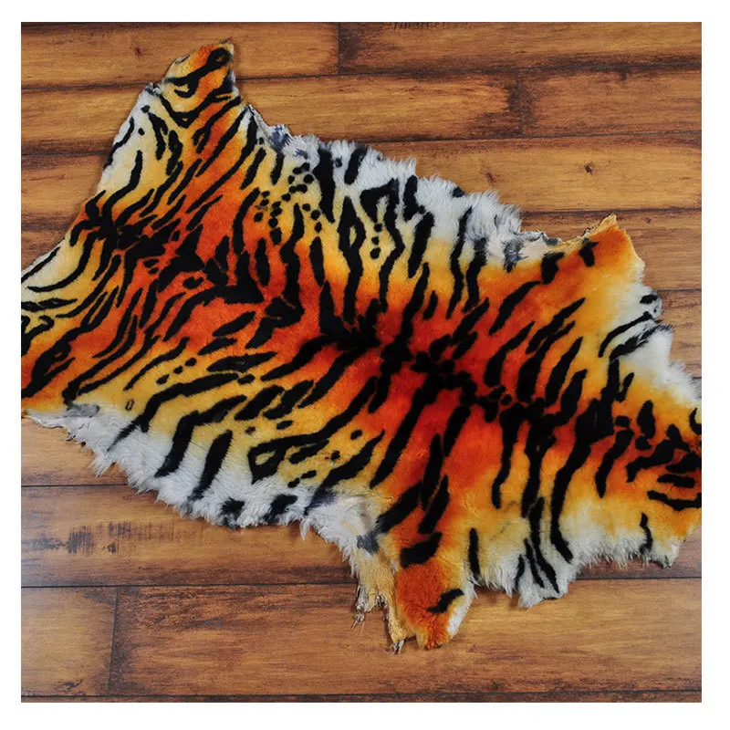 MS. Softex Австралийский коврик из овчины с принтом цветной натуральный овчина