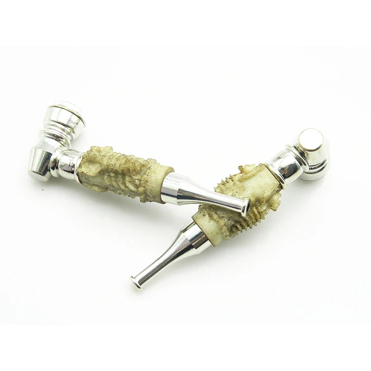 2 шт./лот смола в стиле морепродуктов с металлической трубкой для курения табака