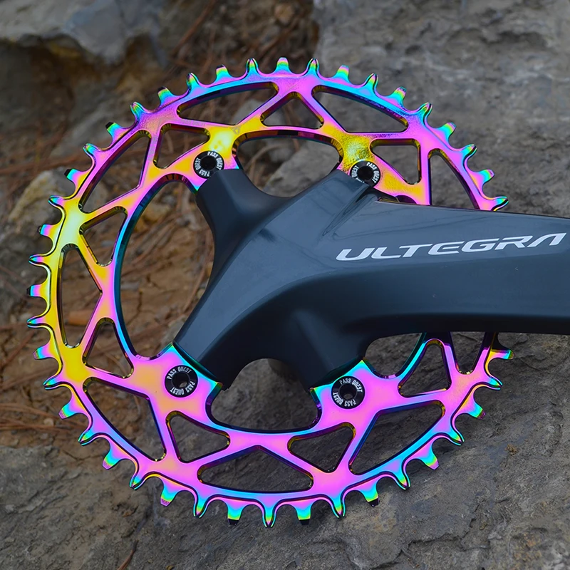 Проходное QUEST 110BCD круглое байкерское кольцо с титановым покрытием для MTB