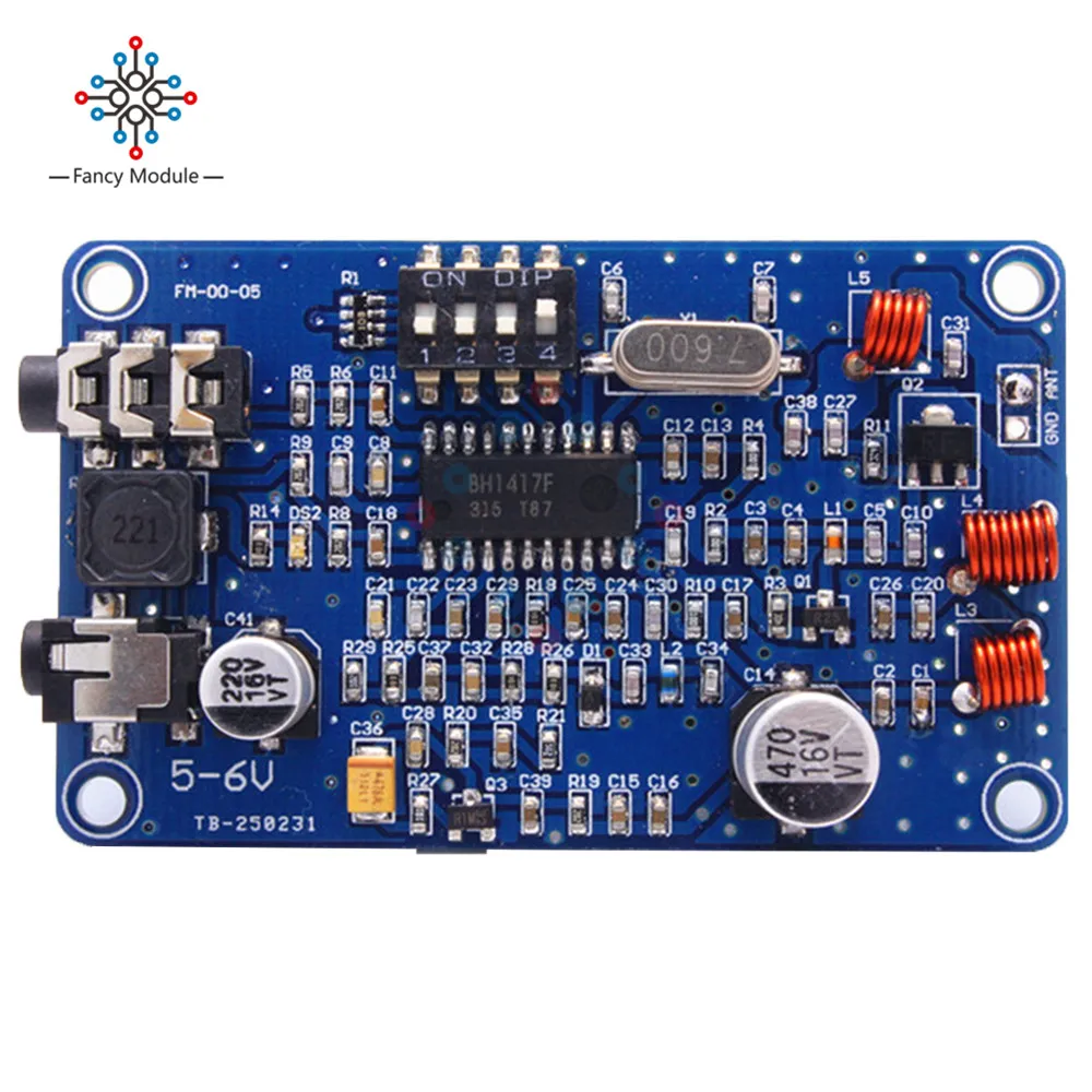 BH1417 50Hz-15000Hz 5-6 Вт PLL FM передатчик цифрового двухканальный стерео радиостанция