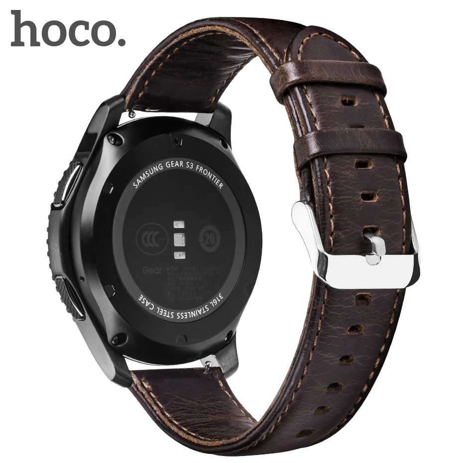 HOCO ремешок для часов из натуральной кожи samsung gear S3 классический с пряжкой Watch