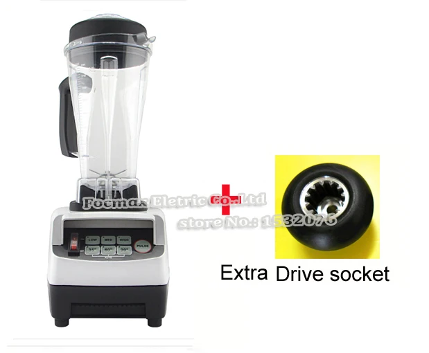 WHITE Extra Driver EU/UK/US/AU штекер 3HP 2200 Вт BPA бесплатно 2л цифровой автоматический высокоскоростной Электрический блендер миксер кухонный комбайн соковыжималка для фруктов - Цвет: WHITE Extra Driver