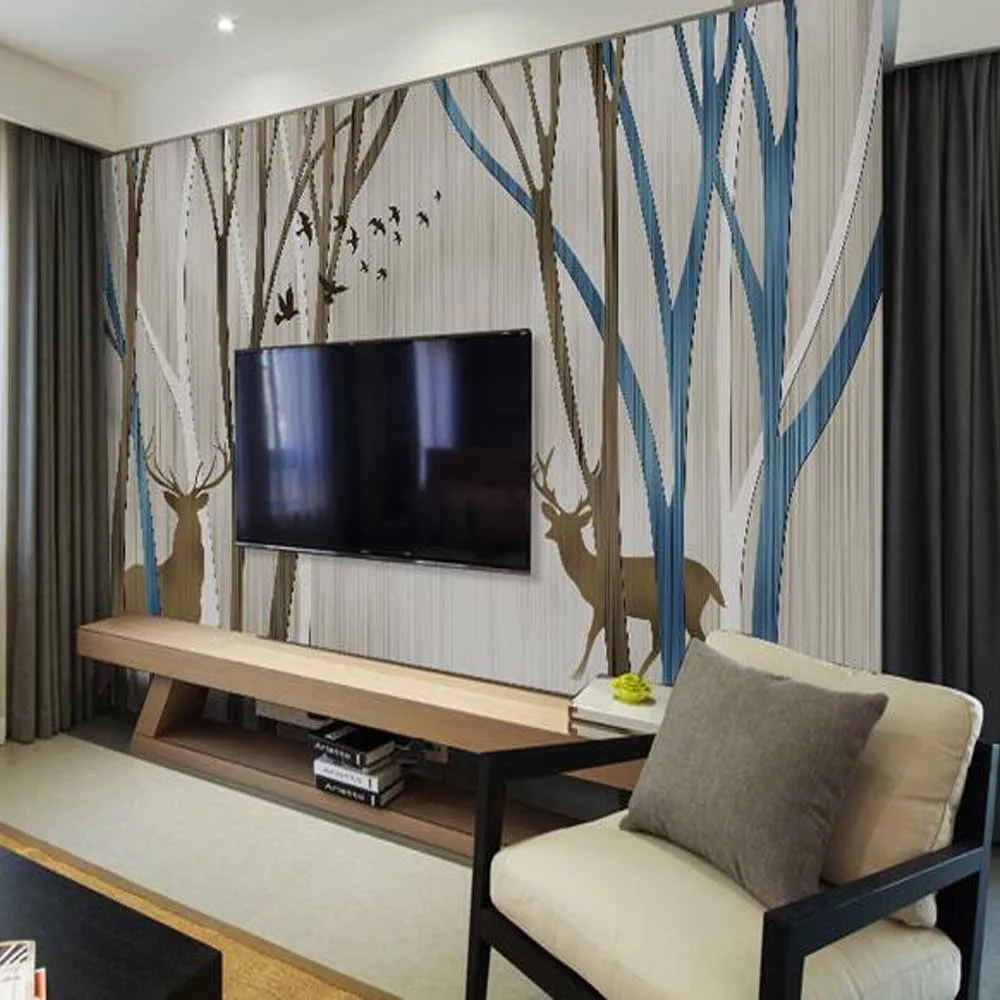 

3d elk animal wallpaper for kids room living room lager photo mural wallpapers custom size wall decor murals wapiti animal mural