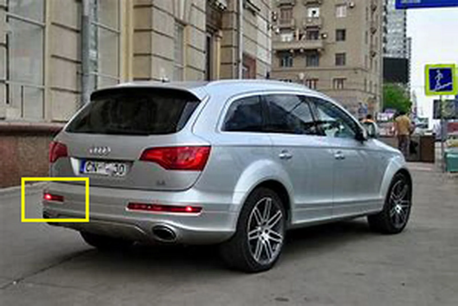 Фонарь заднего бампера ANGRONG задний стоп сигнал левый фонарь N/S для Audi Q7 4L 2006