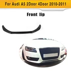 Автомобильный передний спойлер из углеродного волокна для Audi A5 Standard Coupe Convertible Hatchback 2010 2011 Black FRP