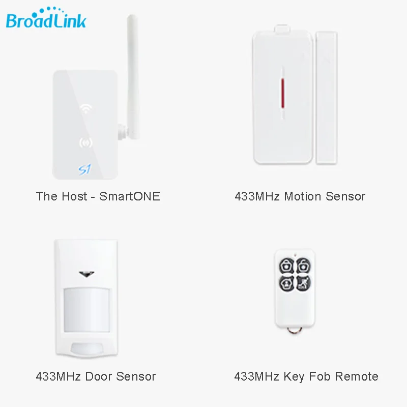 Система сигнализации и безопасности Broadlink S1 S1C SmartOne датчик движения для умного