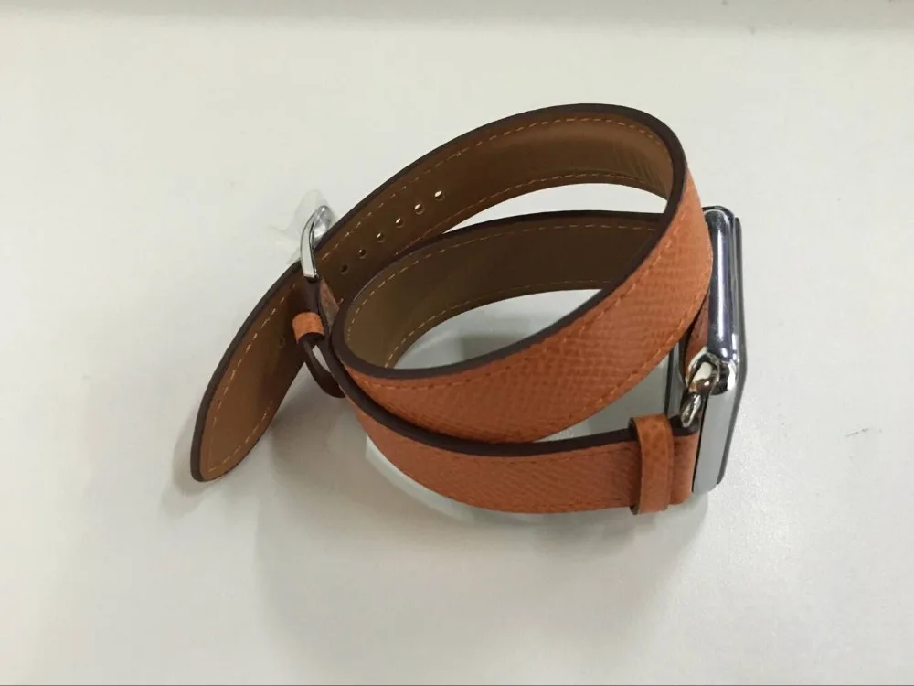 Двухконтурная натуральная кожа для iwatch ремешок для apple watch band series 2 3 1 4 42 мм 38 мм 40 мм 44 мм серия 5