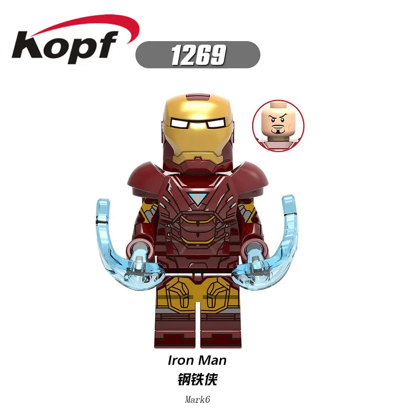 1269 Without Box X0259 Одиночная Распродажа супер герои Мстители 4 эндшпиль Капитан Америка соколиный глаз, Черная Вдова Тор строительные блоки подарок для детей игрушки - Цвет: 1269 Without Box