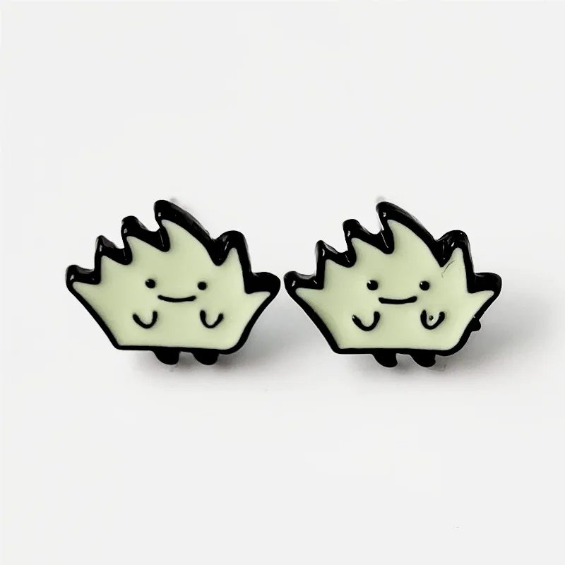 see chart IVYYE Sumikko gurashi модная аниме Сережка с героями мультфильмов милые серьги-гвоздики с животными для женщин девочек детские ювелирные изделия подарок - Окраска металла: see chart