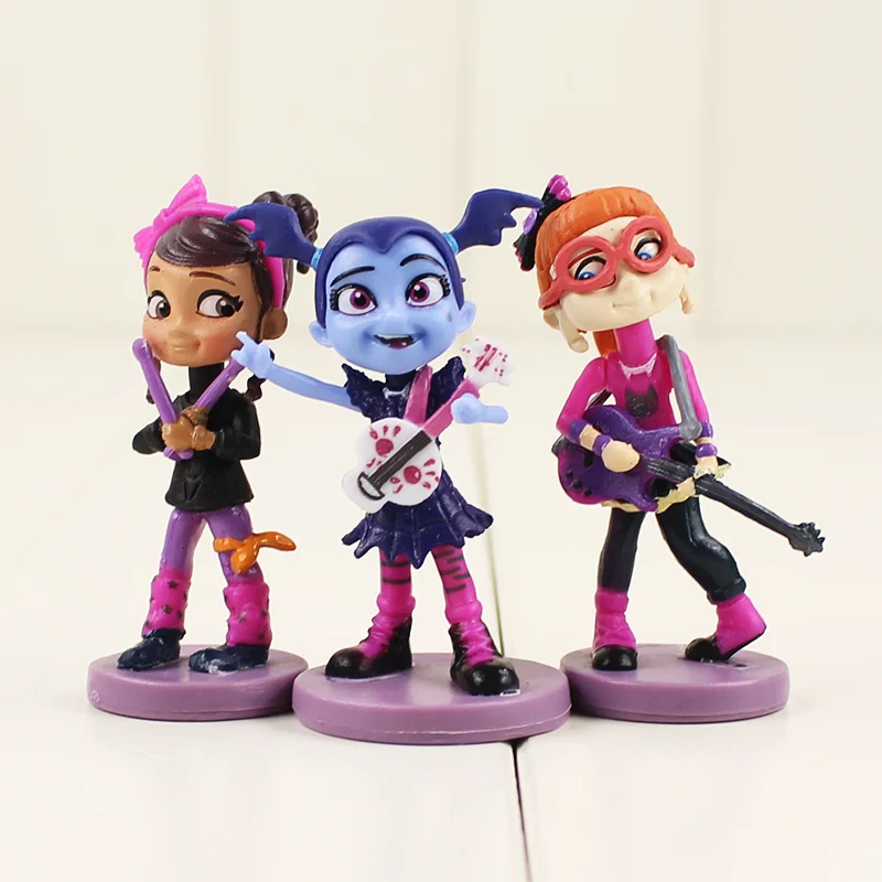 Новое поступление, 6 шт./партия, Junior Vampirina, фигурка, игрушки для девочек, ПВХ, фигурка, модель, игрушки, милая кукла для детей, подарки