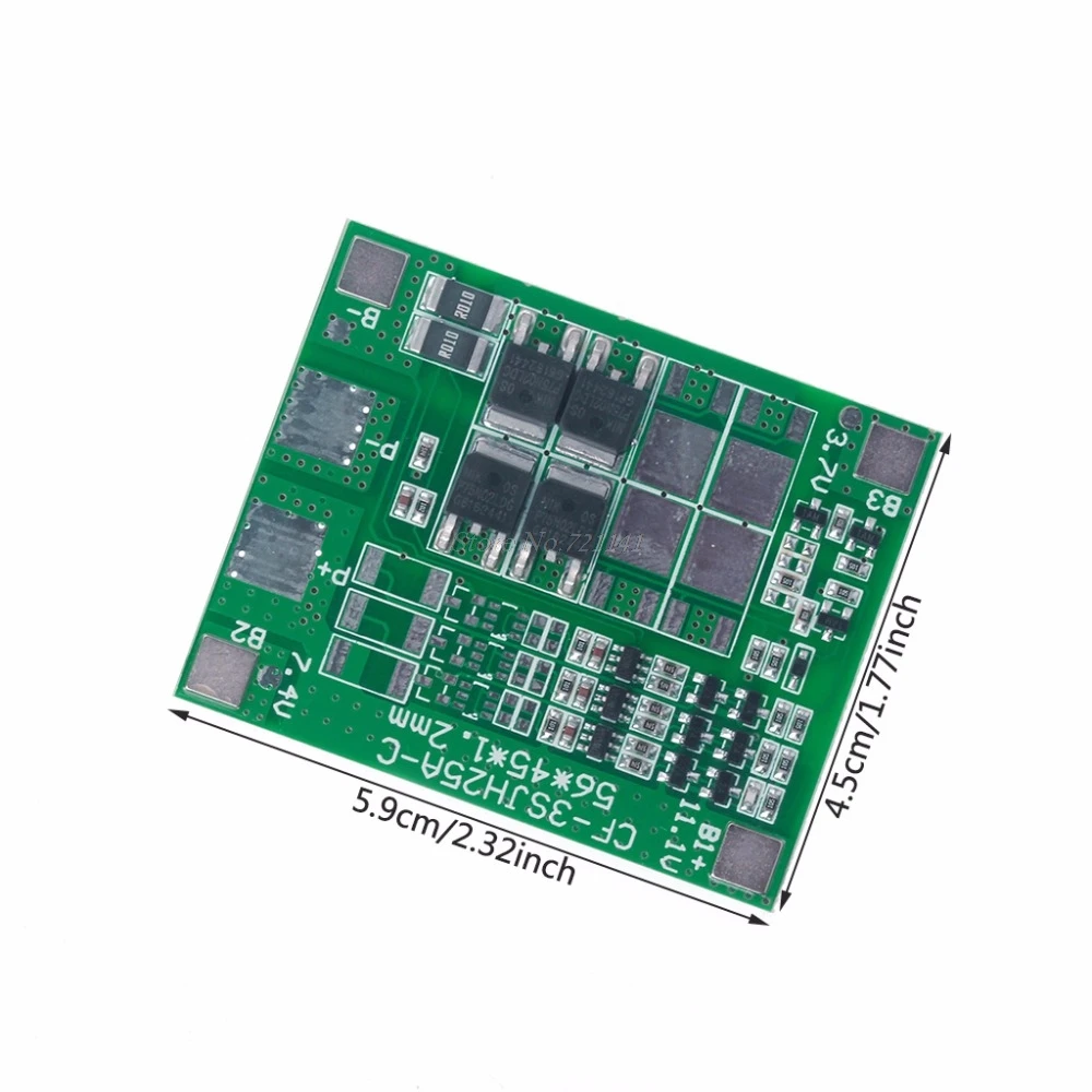 Зарядное устройство для литий ионных аккумуляторов 3S 12A 12 В 18650 защита BMS плата PCB
