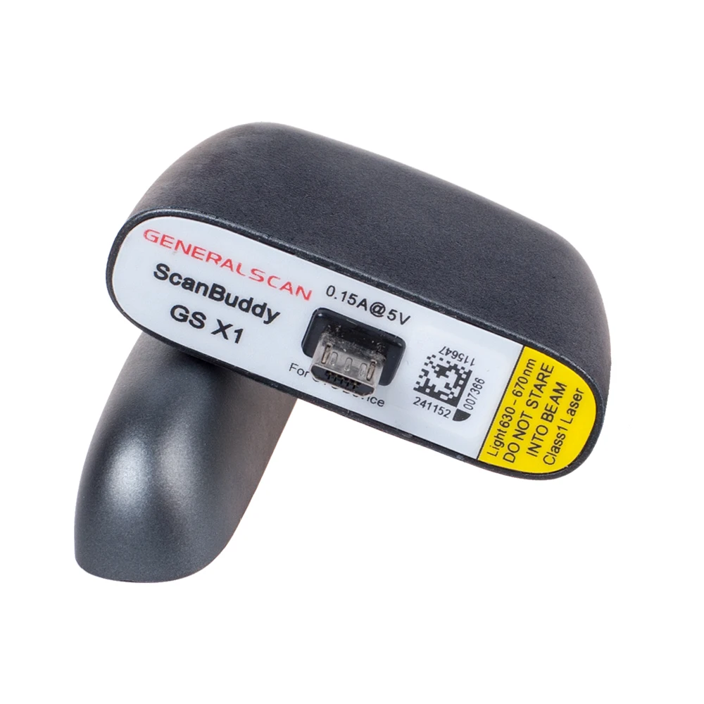 Generalscan ScanBuddy GS X1 (06) 1D лазерная мини Micro USB сканер штрих кода считывания кодов для