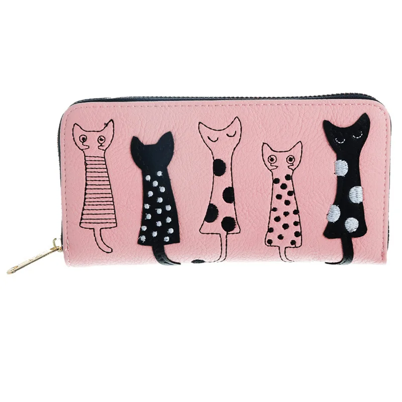 Pink Oeak женский кошелек милый кошелек длинный кошелек с молнией портмоне длинный кошелек - Цвет: Pink