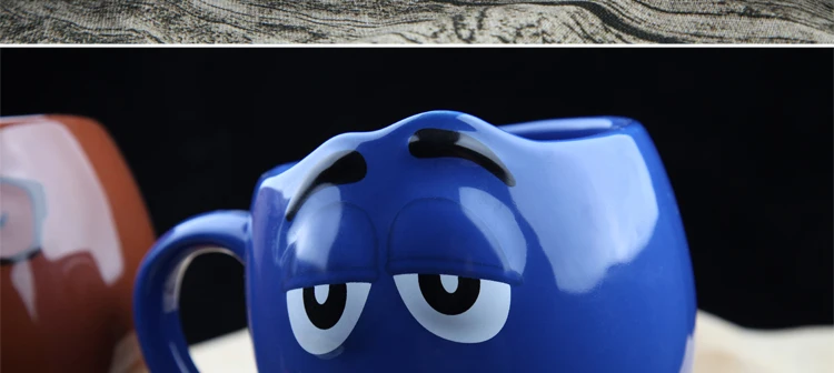 1 шт. кружки для шоколада M& M'S с рисунком из мультфильма, 600 мл, настоящий M Beans, керамика, чашка для кофе, молока, завтрака, посуда для напитков, милый Рождественский подарок