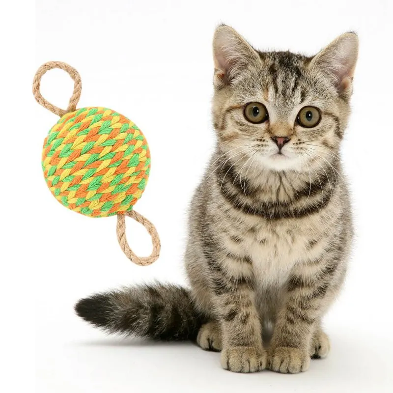 Игрушка кошка веревка плюшевая игрушка встряхивание движения мышь животное