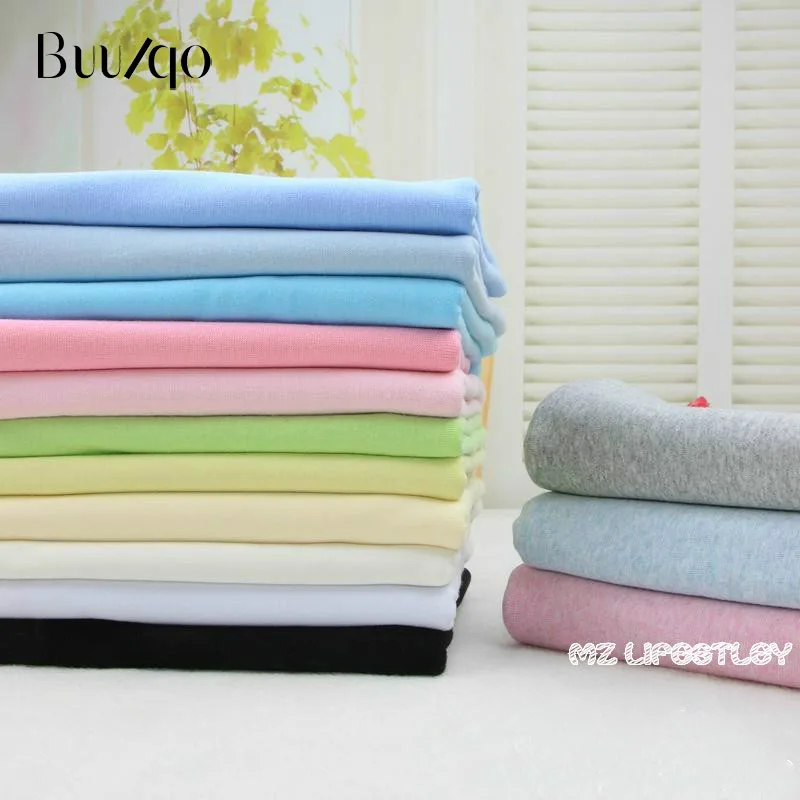 

Buulqo 20*110cm Cotton knitted cloth fabric baby double rib cuff cotton fabric