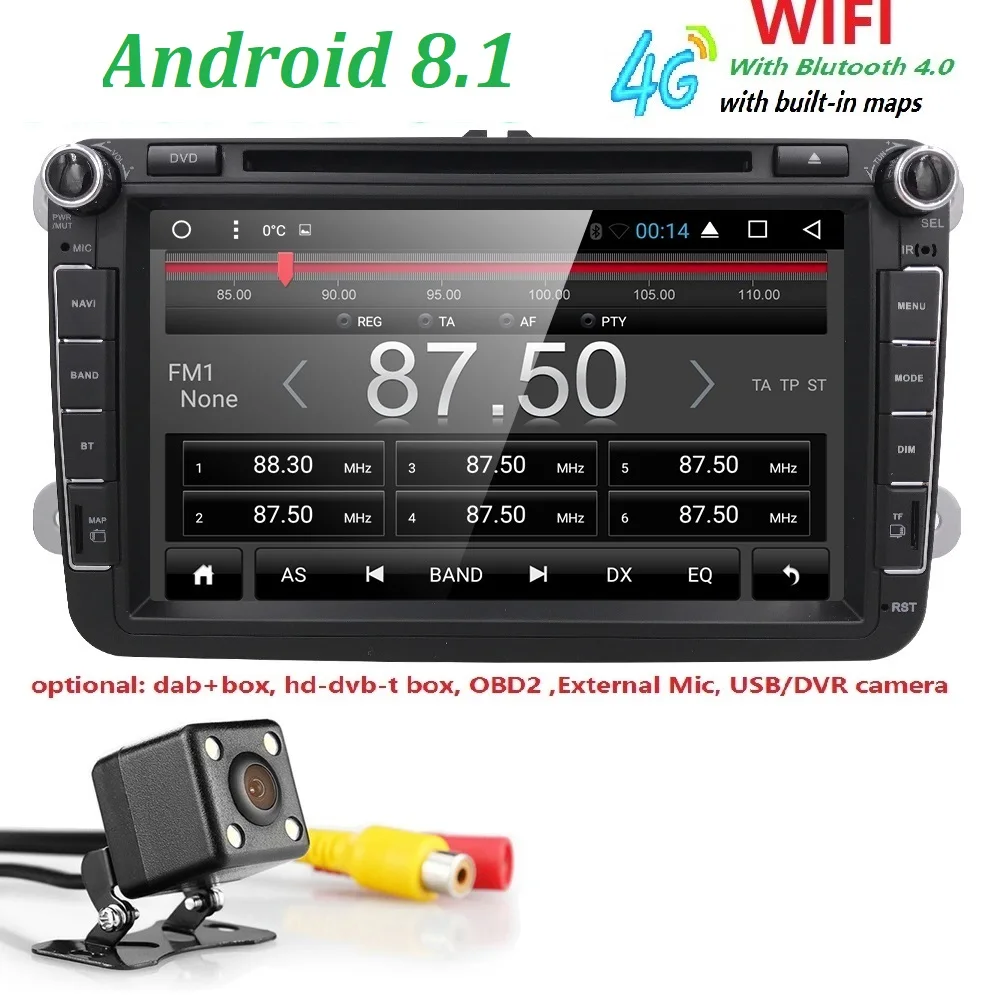 Hizpo автомобильный Радио мультимедиа 7 &quotдюймов Android 8 1 dvd аудио стерео плеер