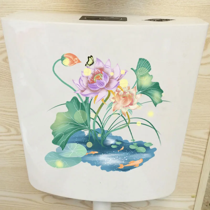 YOJA 25X23 4 см Забавный мультфильм наклейки Спальня Декоративные для унитаза