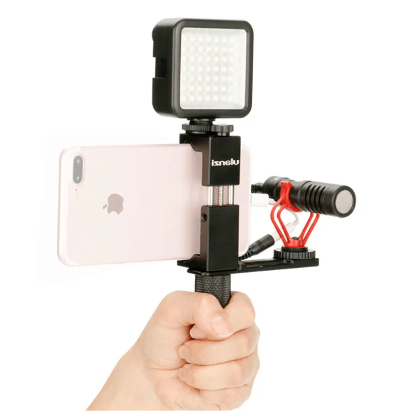 Ulanzi смартфон видео Rig ручка металлический штатив крепление адаптер для iPhone