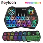 I8 Клавиатура с подсветкой Беспроводная клавиатура на английском и русском языках RGB подсветка i9 воздушная мышь с тачпадом пульт дистанционного управления Android TV Box