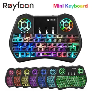 I8 Клавиатура с подсветкой Беспроводная клавиатура на английском и русском языках RGB подсветка i9 воздушная мышь с тачпадом пульт дистанционного управления Android TV Box