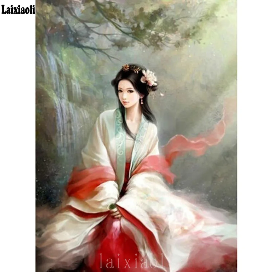 

Алмазная живопись, японская классическая красота, 3d картина по номерам 5D «сделай сам», полная квадратная Бриллиантовая мозаика, украшение для дома