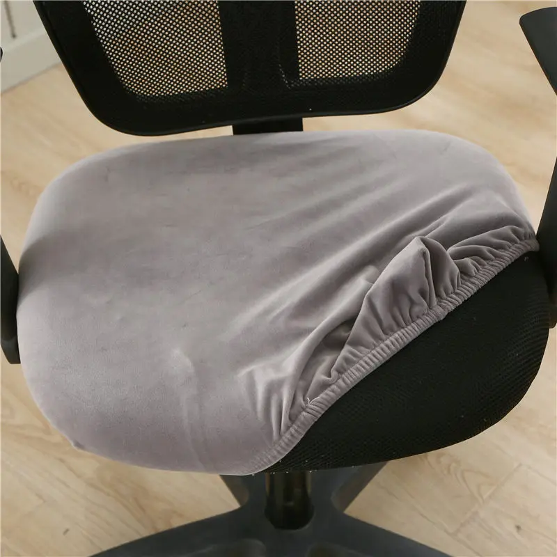Thick Plush Seat Cover Removable Chair Covers Spandex Anti-dirty for Dining Room Kitchen Office housse de chaise | Дом и сад