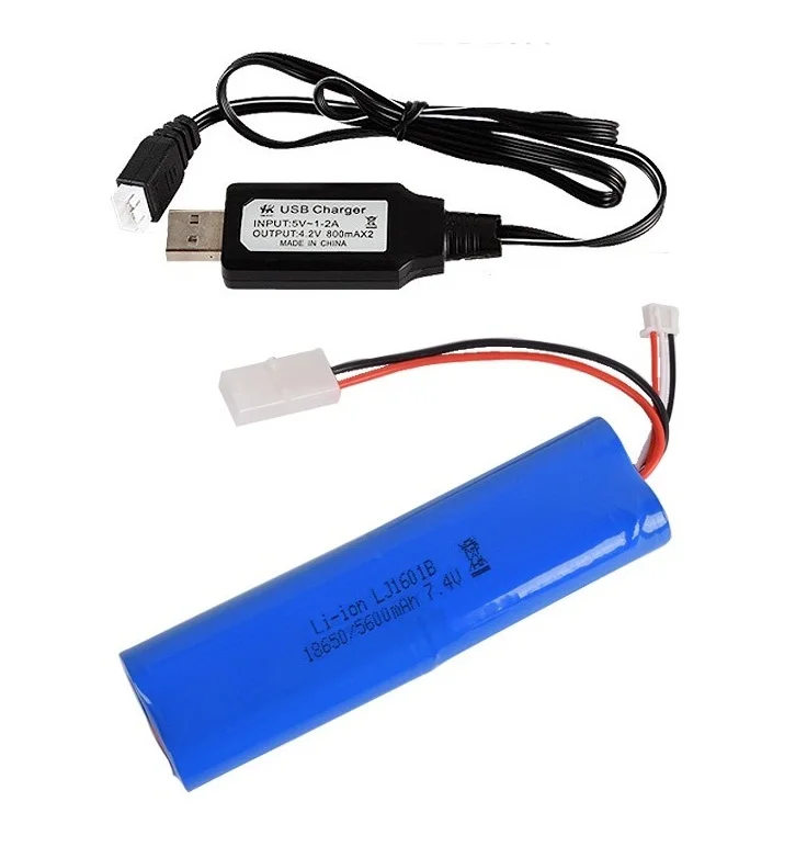 Ewellsold 7 4 v 1800mah 5600mah литий ионный аккумулятор/USB зарядное устройство henglong 3818 3838 3889 3899