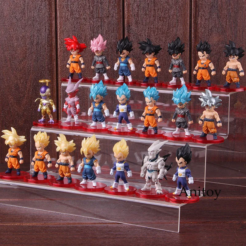 Аниме Dragon Ball Z Супер Saiyan Son Goku ультра инстинкт Гохан Вегета Vegetto синий Фриза Zamasu ПВХ Фигурки игрушки 21 шт./компл