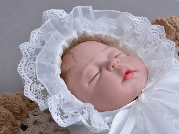 23 &quot57 см полный силиконовый для новорожденных девочек кукла Bebe Реалистичное
