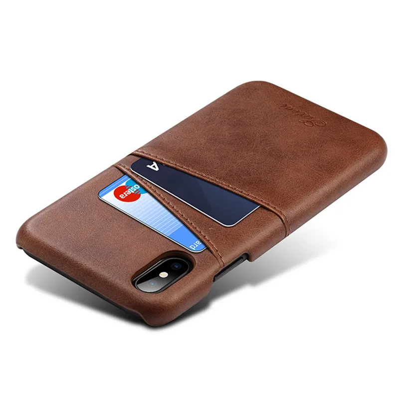 Jisoncase, кожаный чехол для iPhone X, винтажный роскошный модный чехол, чехол-держатель для карт, кошелек для iPhone X, 8, 7, 6, 6s plus, чехол s