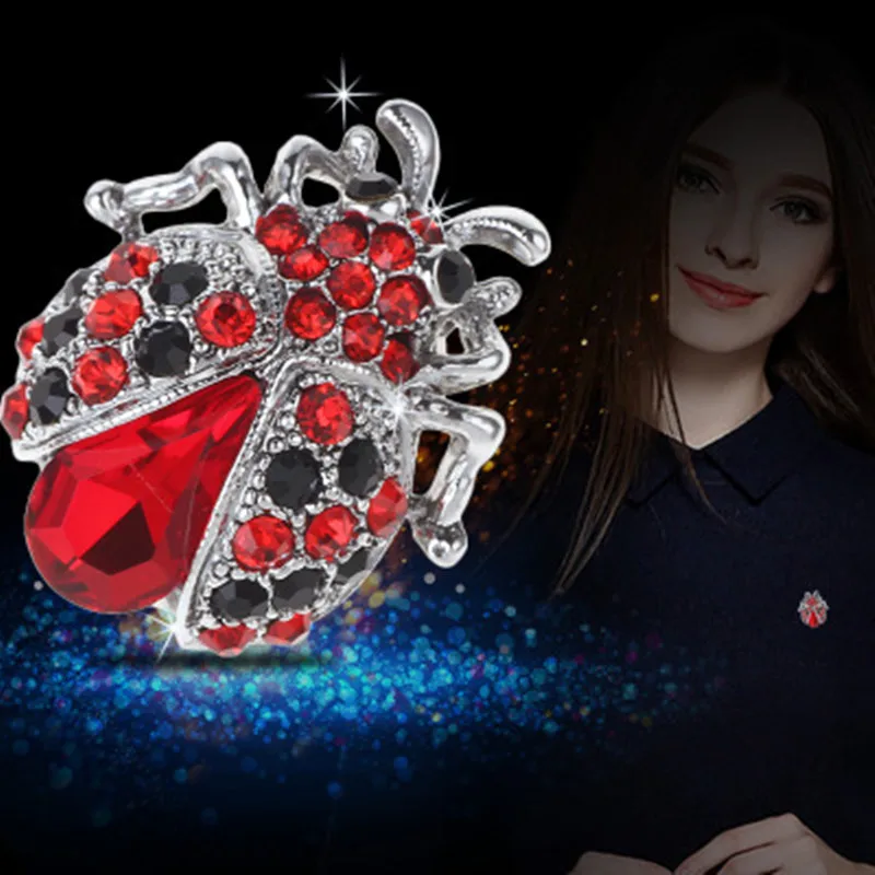 Быстрая продажа через прорывы личности насекомых Брошь 2017 новая Божья коровка