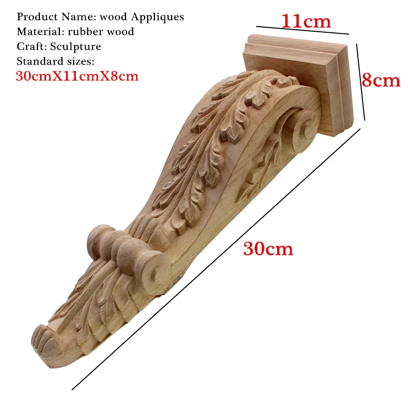 RUNBAZEF Винтажная деревянная статуэтка для камина