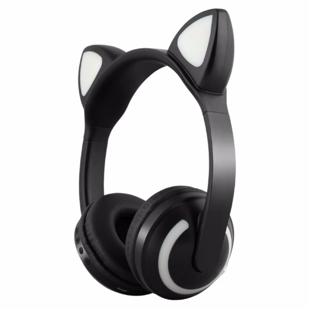 Ralyin беспроводные bluetooth-наушники со встроенным микрофоном, 12 часовая батарея, красочные огни, Мультяшные уши для детей