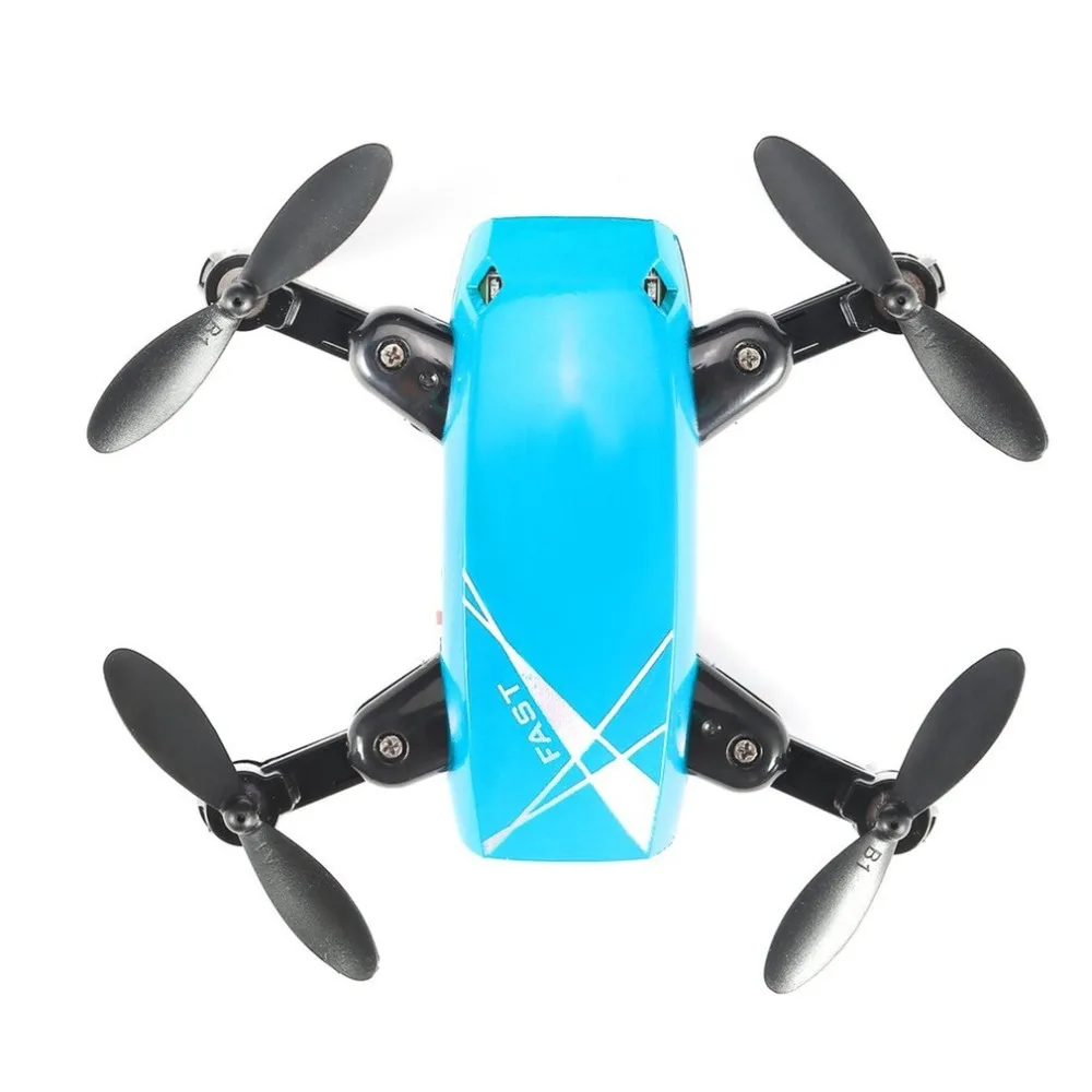 S9W складной RC Мини Дрон Карманный Дрон микро Дрон вертолет с wifi FPV 0.3MP камера 360 градусов