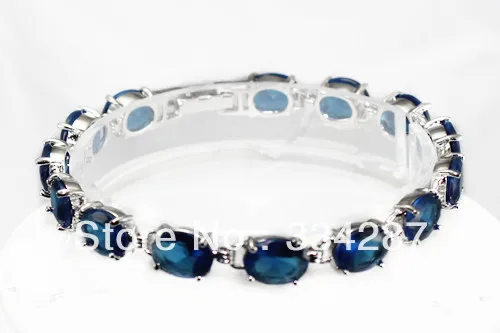 

Fine Jewelry Blue Crystal Bracelet