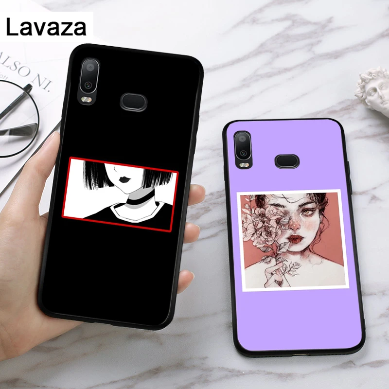 Силиконовый чехол с красивыми мультяшными глазами для Samsung A2 Core A3 A5 A6 Plus A7 A8 A9 A10 A30