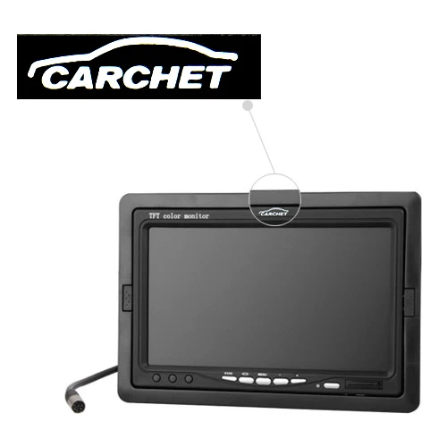 CARCHET 7 дюймов TFT lcd цифровой цветной монитор " автомобильный подголовник монитор экран автомобильный монитор заднего вида Комплект для DVD VCD резервного копирования заднего вида