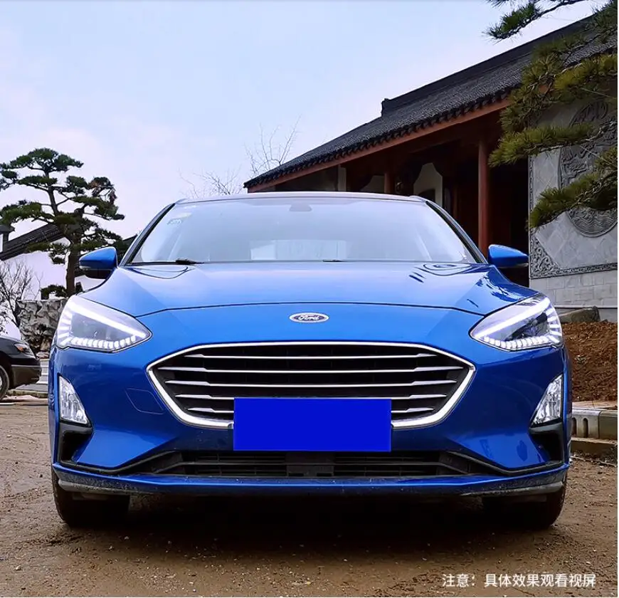 2 шт. Автомобильная бамперная фара для Головной фонарь с фокусом~ 2020y автомобильные аксессуары светодиодный DRL головной свет для фокусировки противотуманных фар