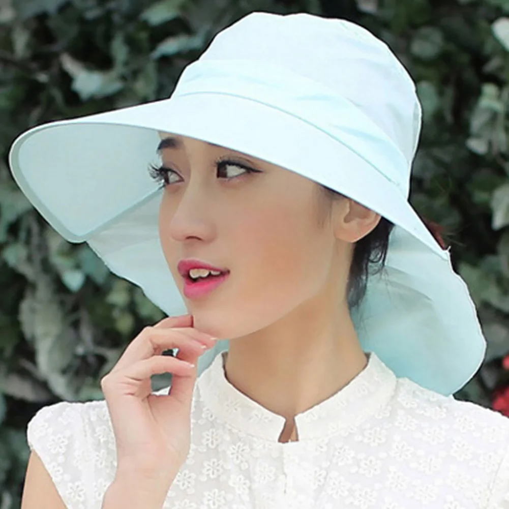 Пляжная велосипедная ветровая веревка Женская Складная солнцезащитная Кепка