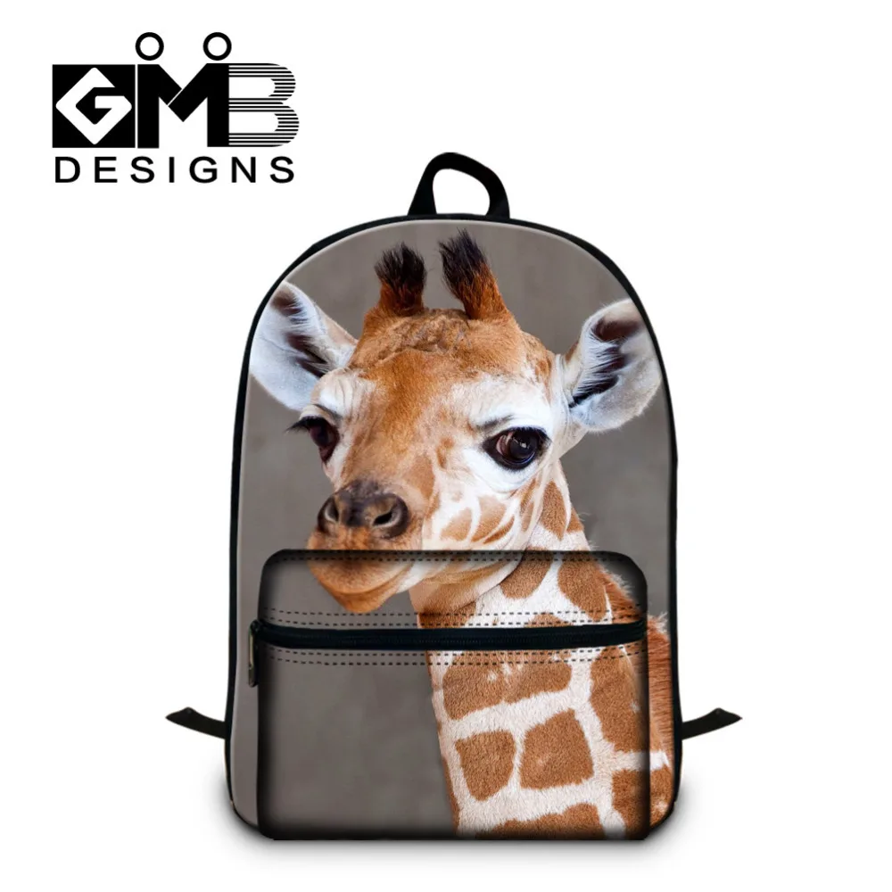 Брендовый качественный хлопковый рюкзак Dispalang школьная сумка с принтом животных