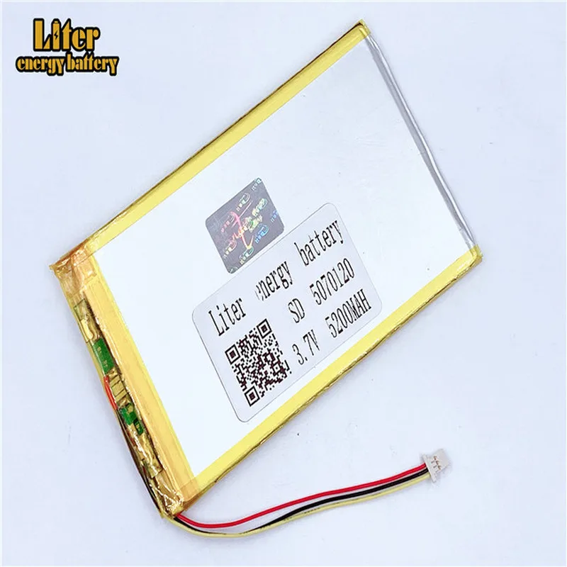 1 0 мм 3 провода разъем 5070120 7 V 5200mah оптовая продажа ультра тонкие lipo батареи литий