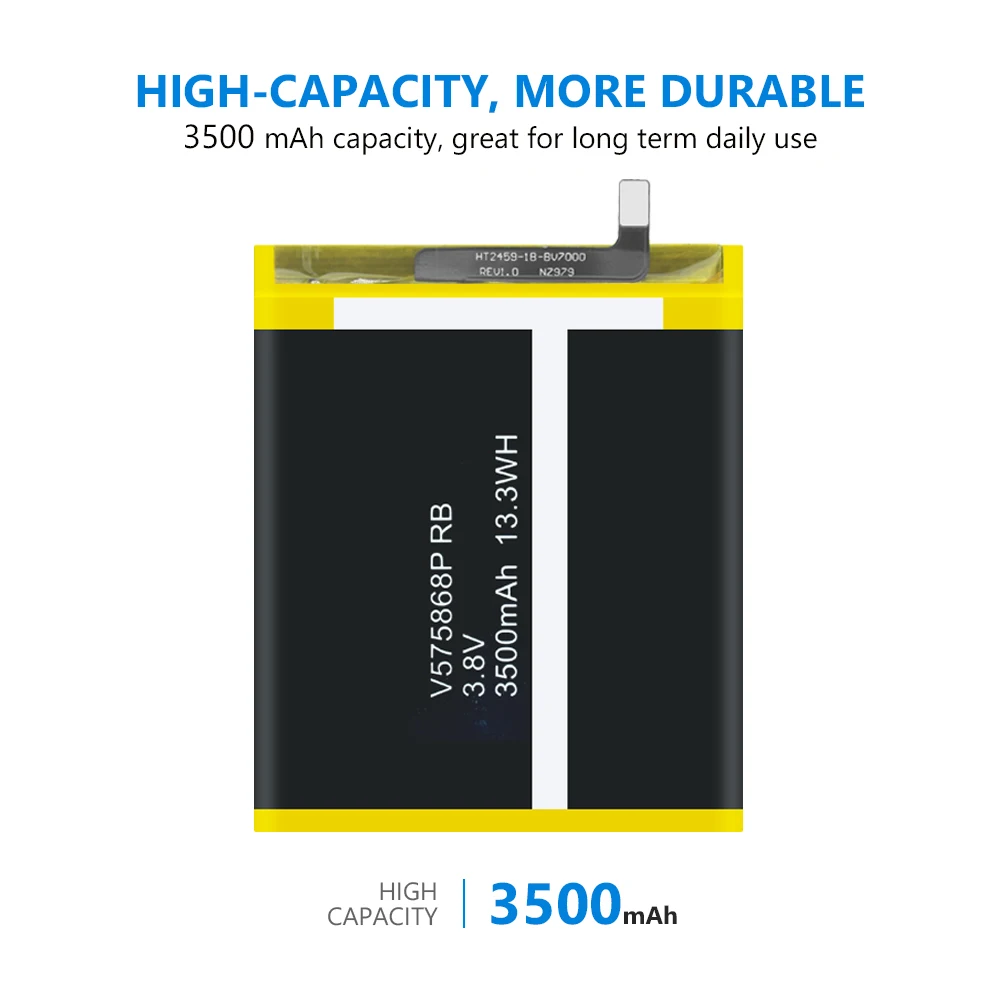 Аккумуляторная батарея 3500mAh для Blackview BV7000 Pro V575868P Замена литий полимерный