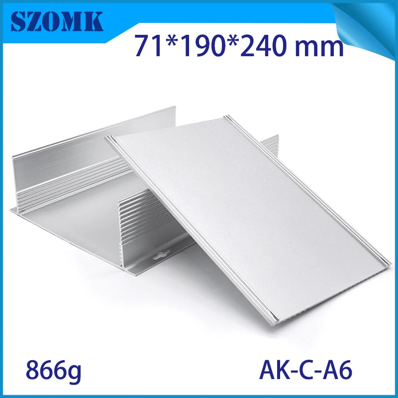 Анодированный Настенный алюминиевый корпус szomk (10 шт.) для серебристой