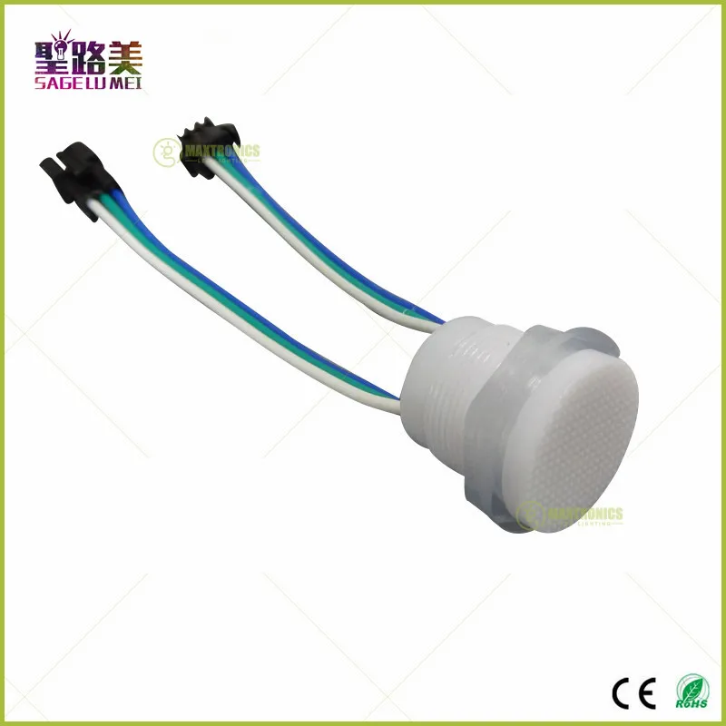 Лучшая цена WS2811 IC светодиодный пиксельный строковый модуль DC5V водонепроницаемый WS2811 Светодиодный пиксельный Точечный светильник диаметр 20 мм SMD5050 RGB