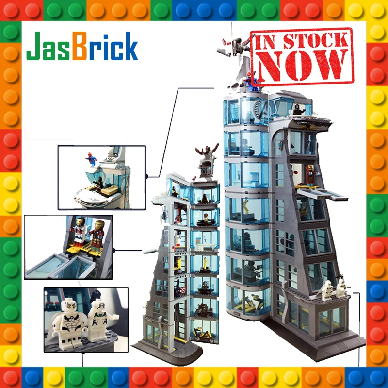 Модернизированный флеш накопителей “Мстители” башня Супер Герои fit legoings