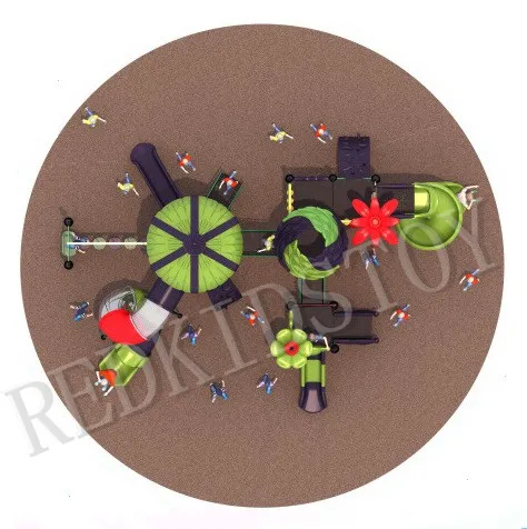 値段 TUV 認定 2 レベル屋外遊び場透明スパイラルチューブスライドとスイング