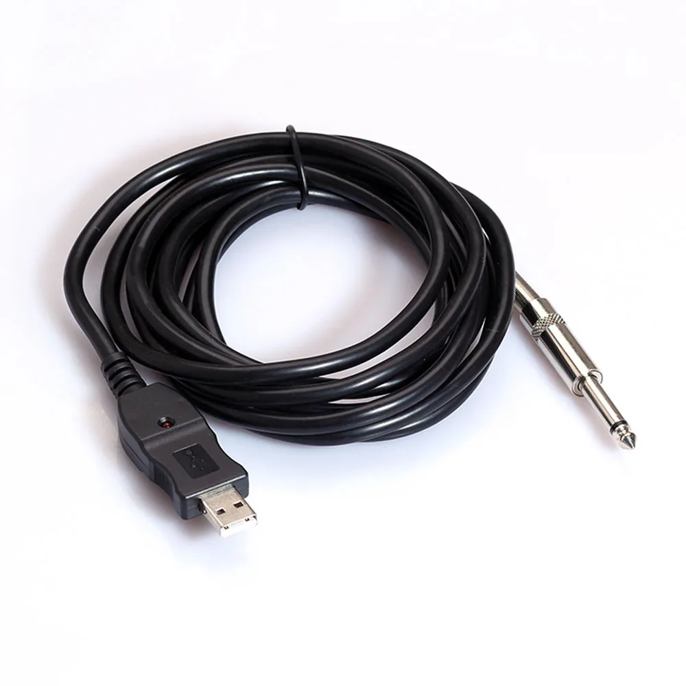 USB кабель 6 5 мм разъем 3 м для гитары к ПК адаптер преобразователь Встроенный