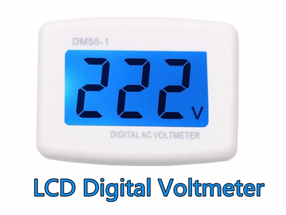 Цифровой вольтметр с ЖК дисплеем переменного тока измеритель напряжения